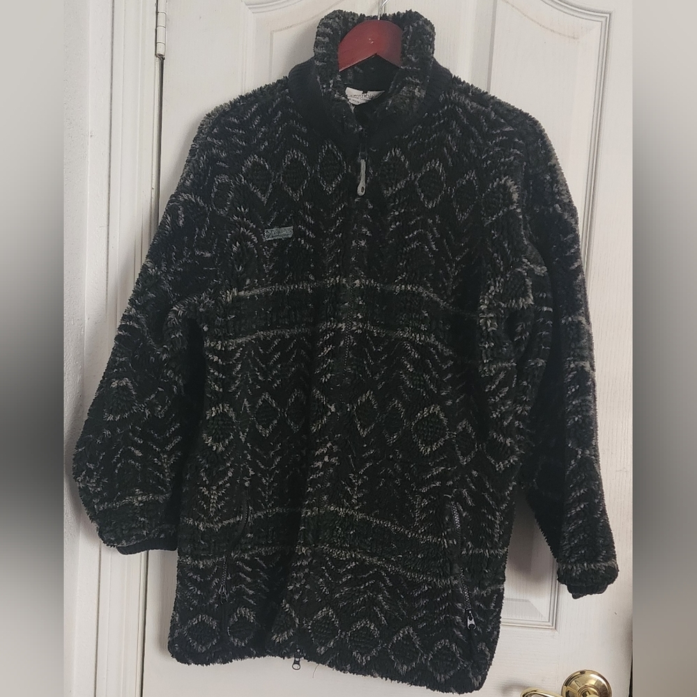 Vintage 90s Columbia Fleece Jacket/ Coat‎ Size L